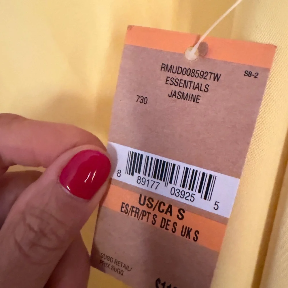 NWT Rachel Roy Asymmetric Sunflower Yellow Halter Dress Feminine Dainty - Picture 6 of 7